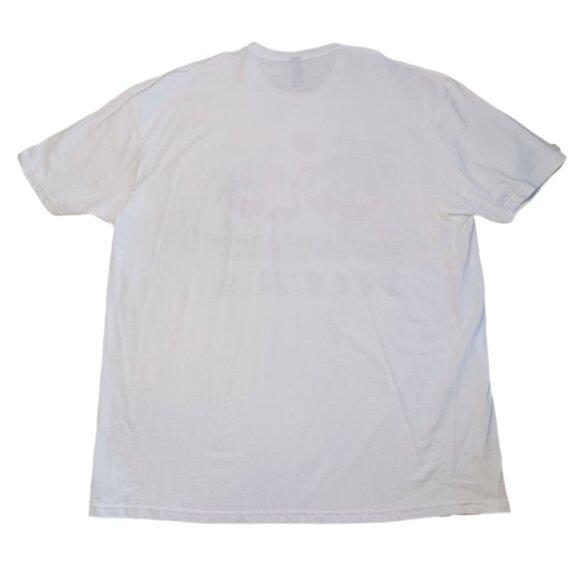 Florida Mens 2XL Short Sleeve T Shirt White Vacation Flamingo Palm Tree 2XL Tee - Picture 2 of 6